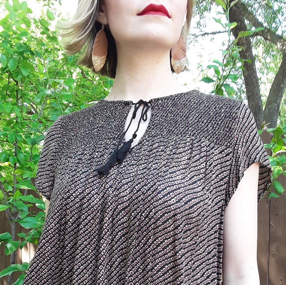 Lucky Brand Peasant-Style Blouse